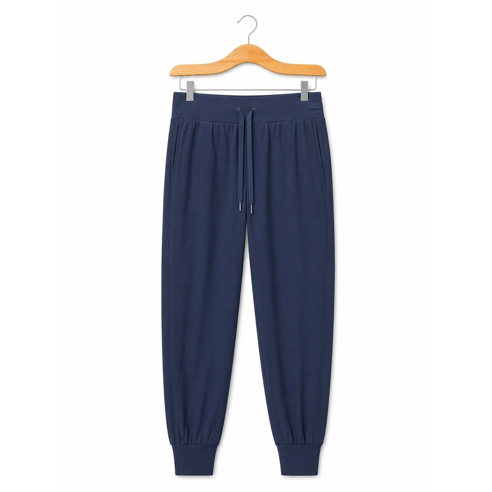 Libin Womens Navy Blue Active Joggers High Waisted Drawstring Pants Size S